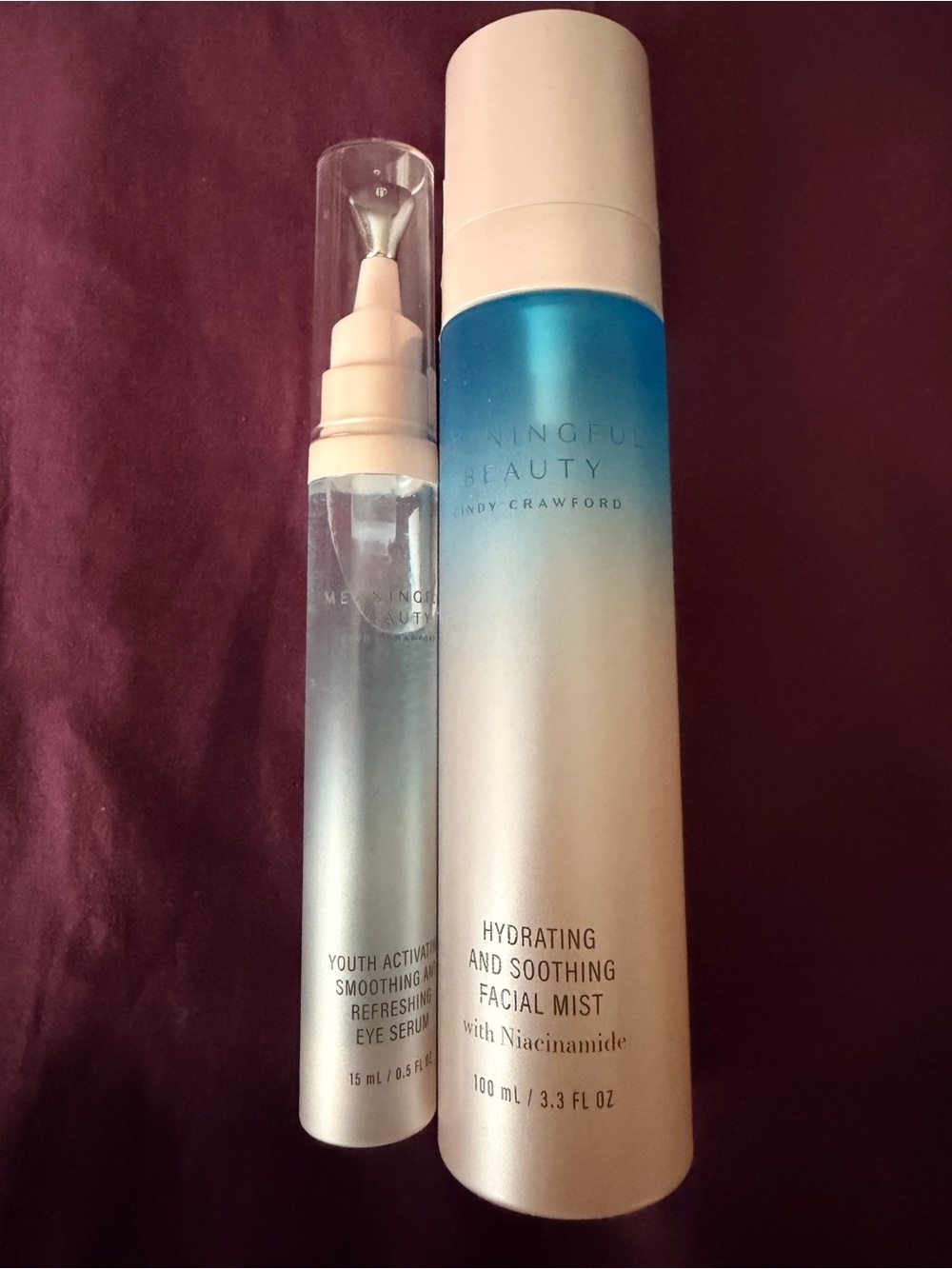 Hydrating and Soothing Facial Mist and eye serum – Meaningful Beauty